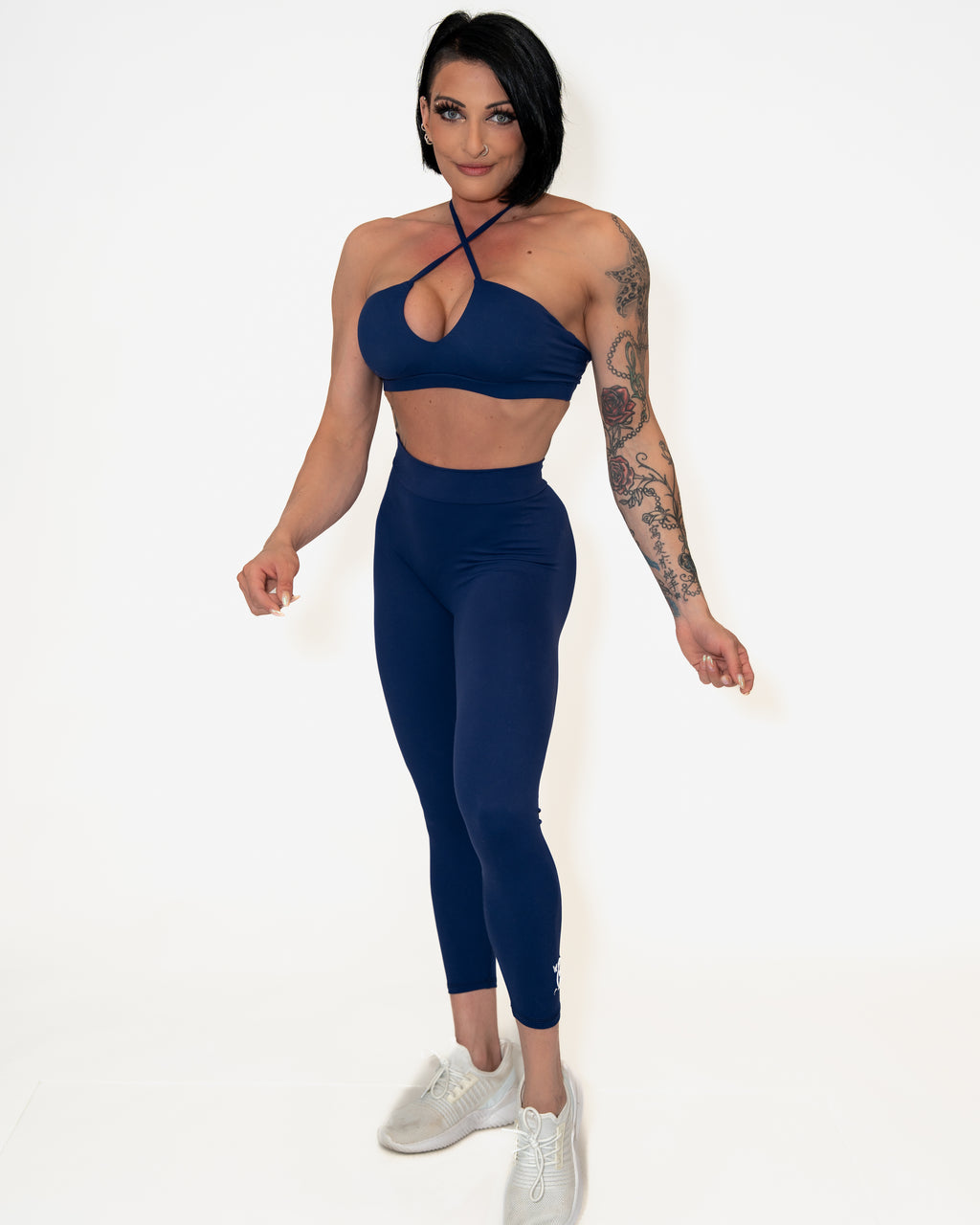 Bombshell Booty Boss Leggings - Crisp Navy