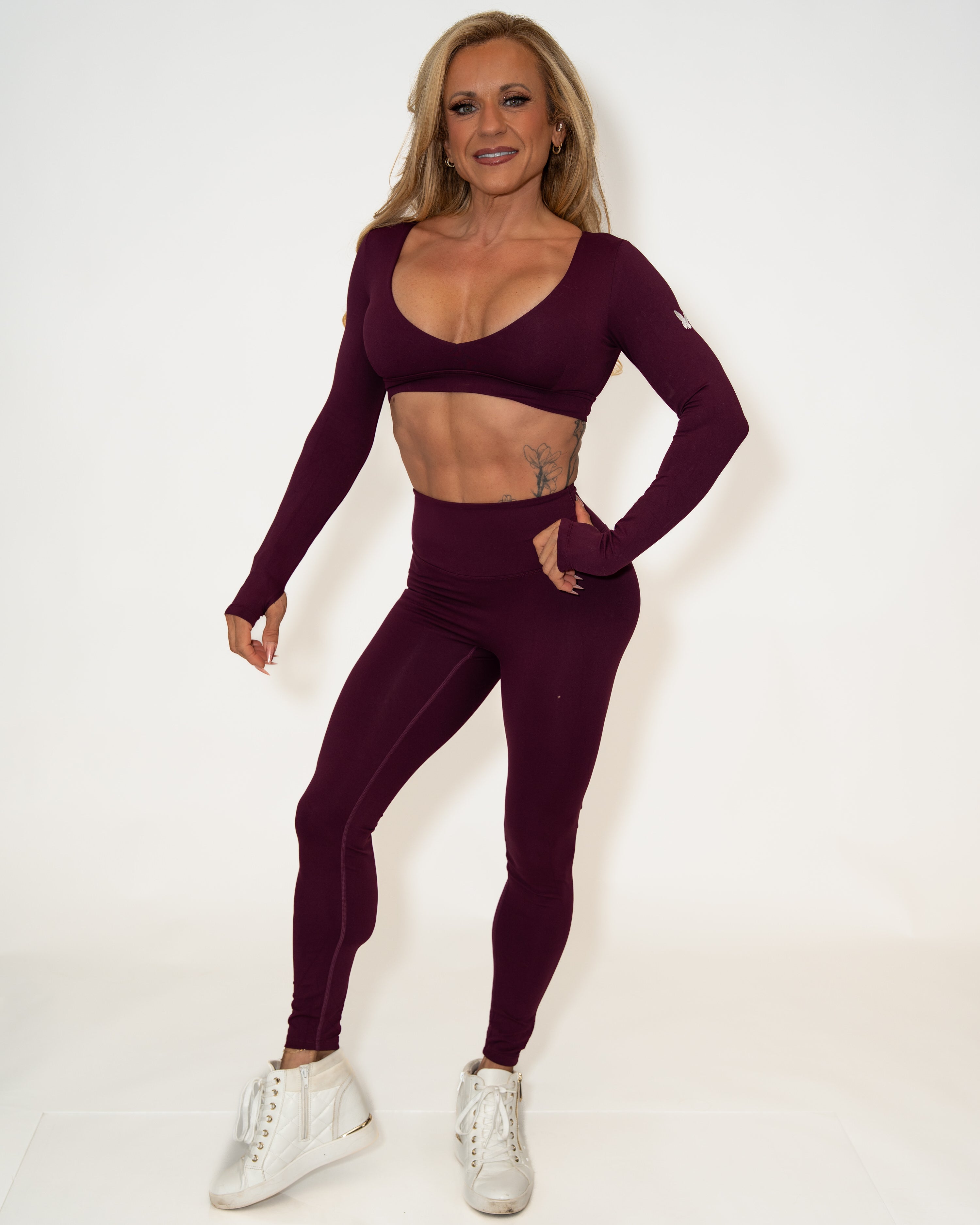 Bombshell Vixen Leggings - Dark Violet