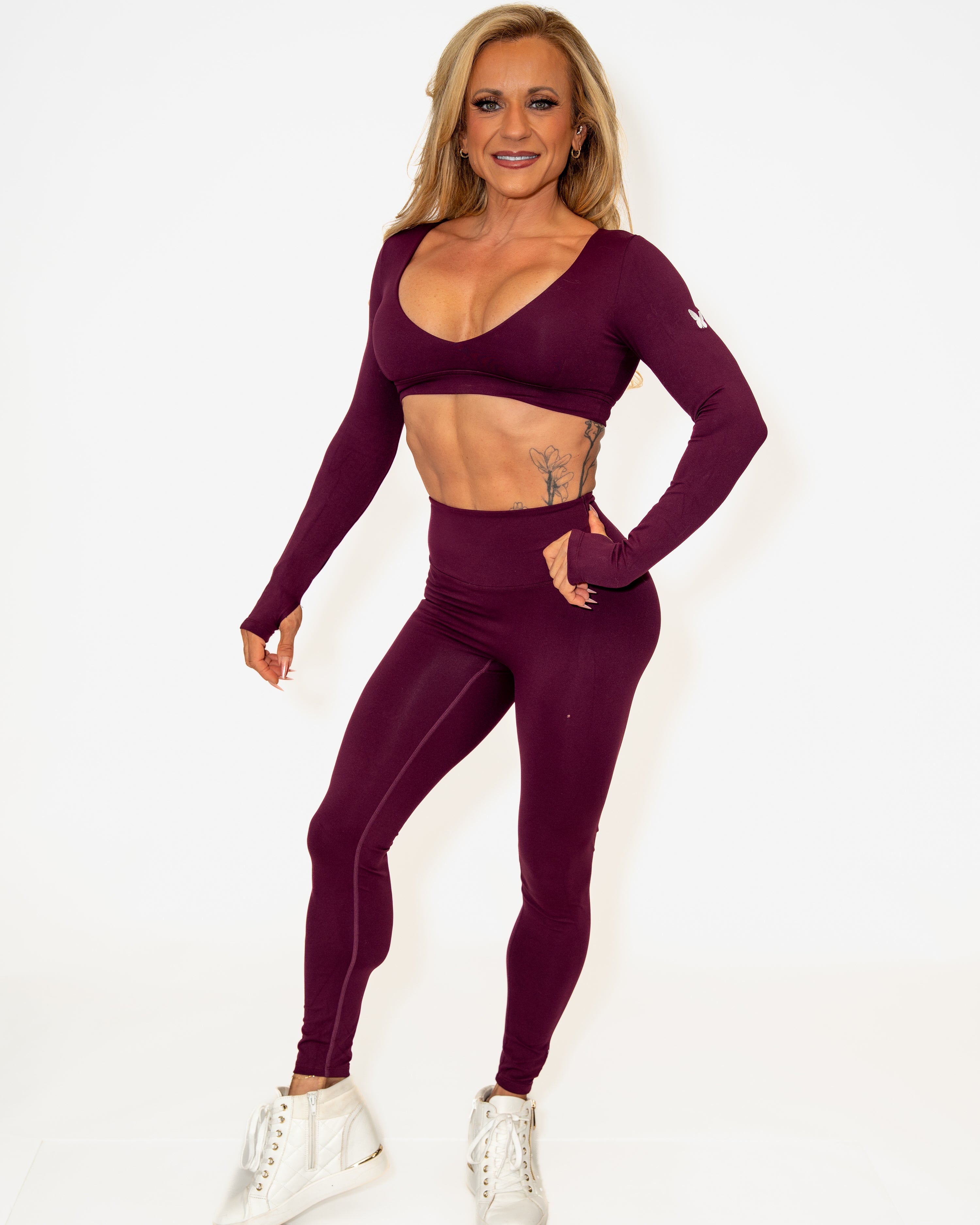 Bombshell Vixen Leggings - Dark Violet