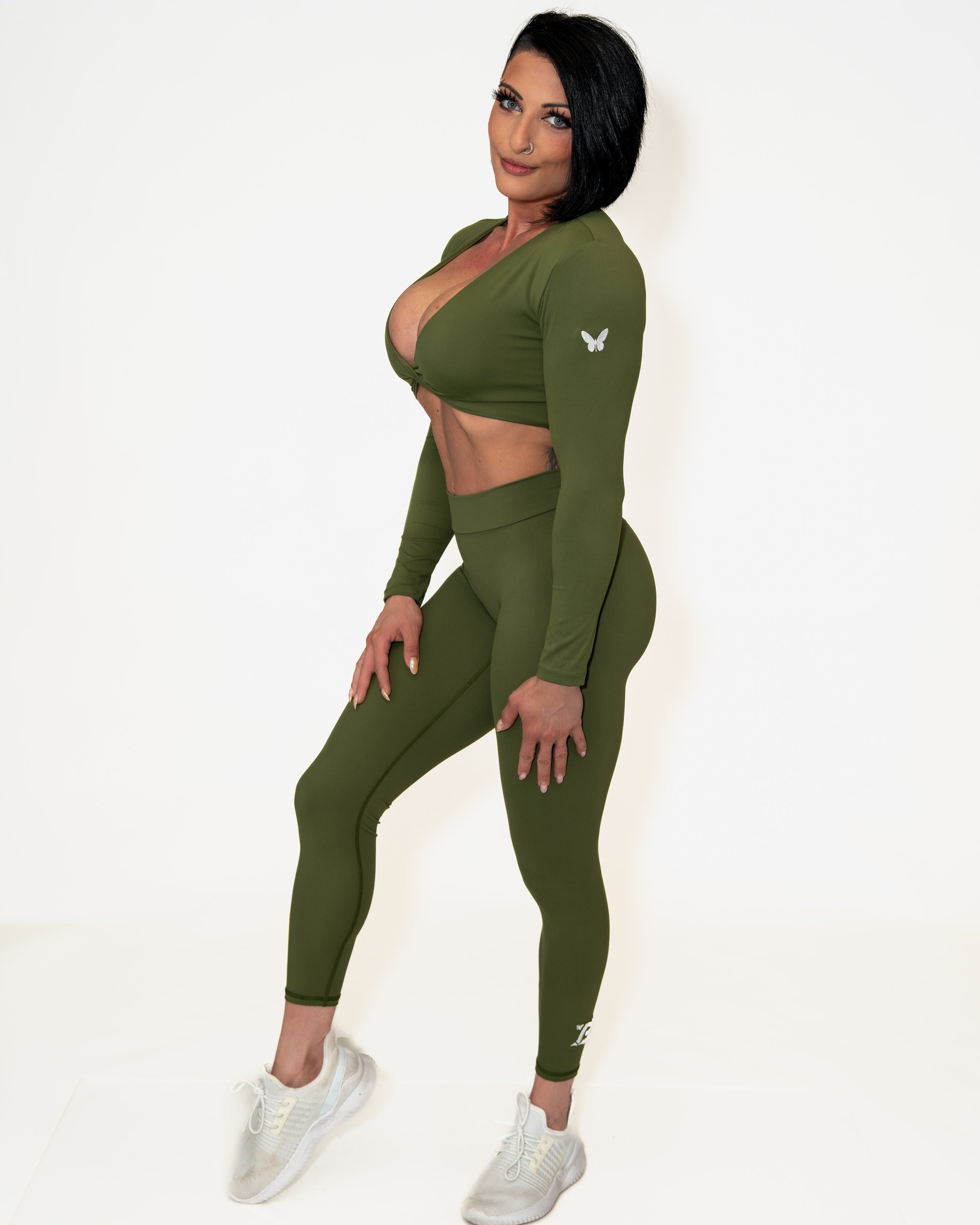 Bombshell Curve Command Leggings - Olive Obsession