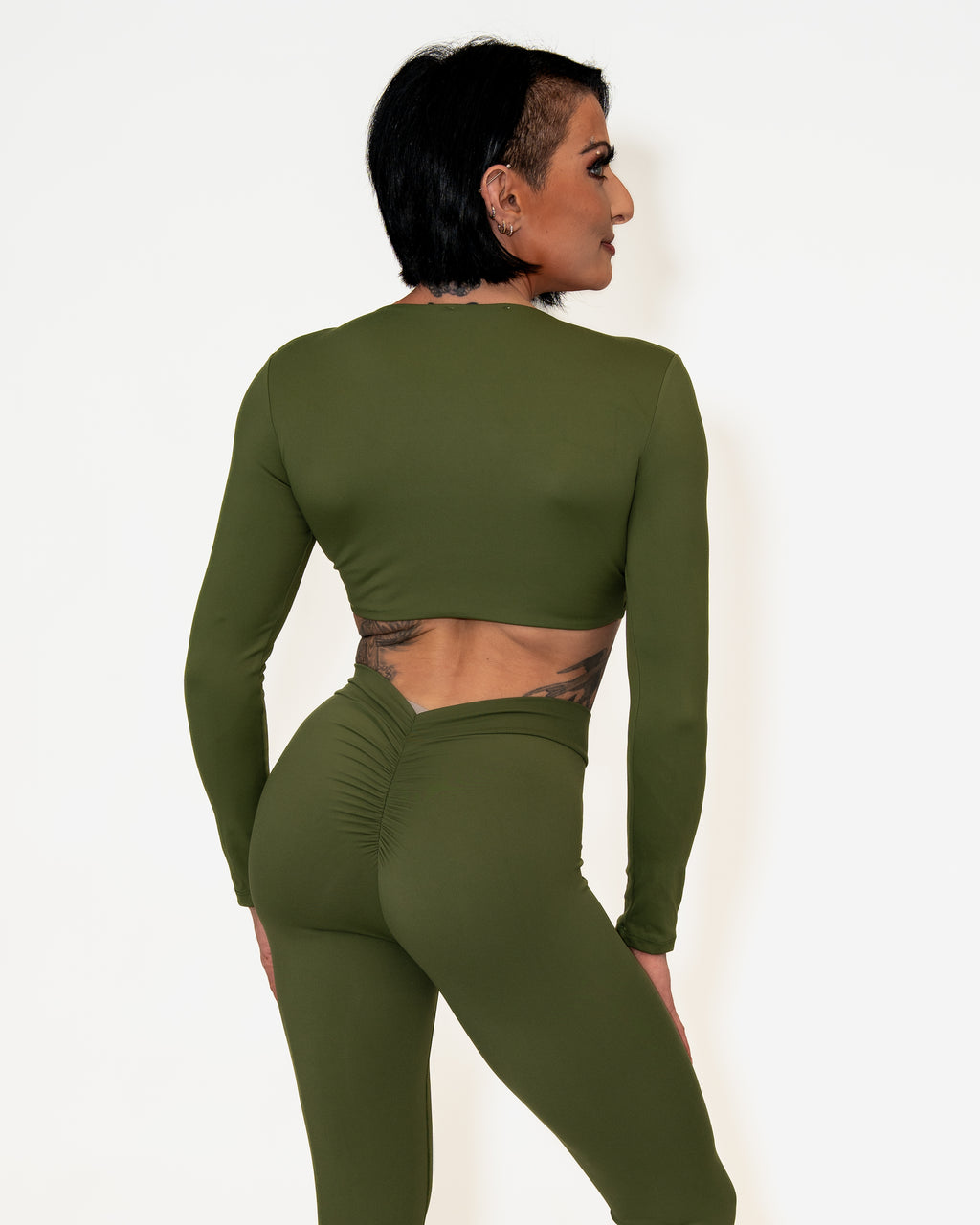Bombshell Twist & Shout Top - Olive Obsession