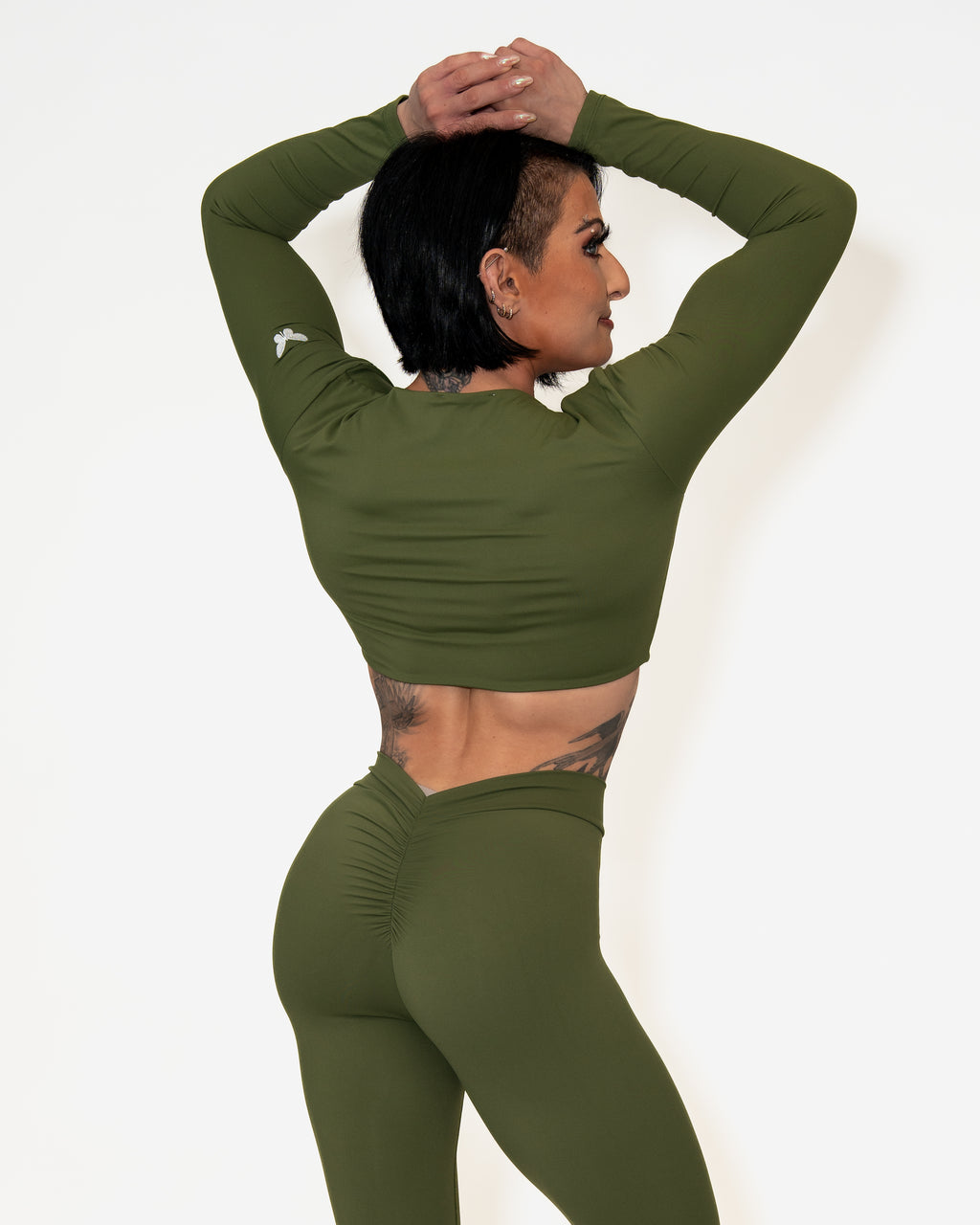 Bombshell Twist & Shout Top - Olive Obsession
