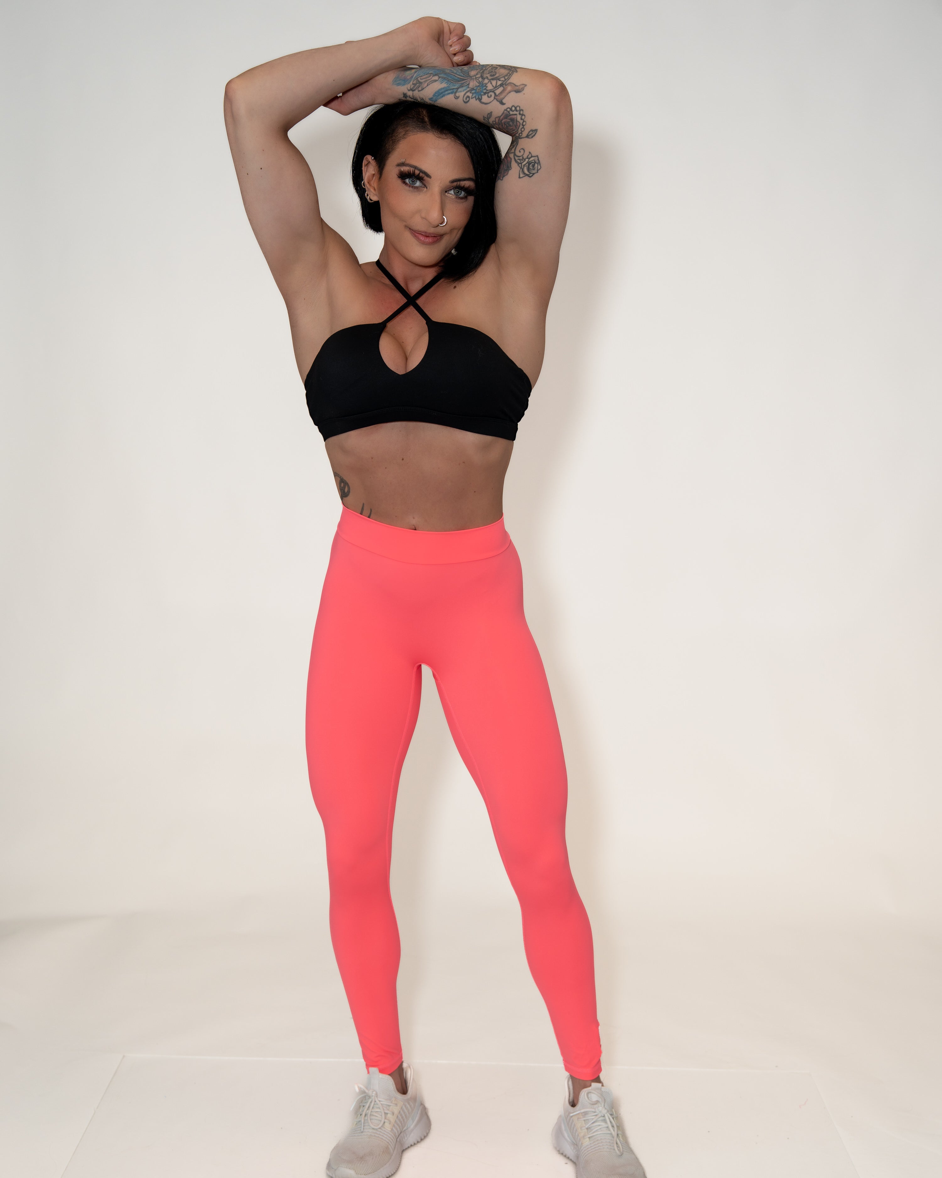 Bombshell Electric Lift Leggings - Electric Watermelon