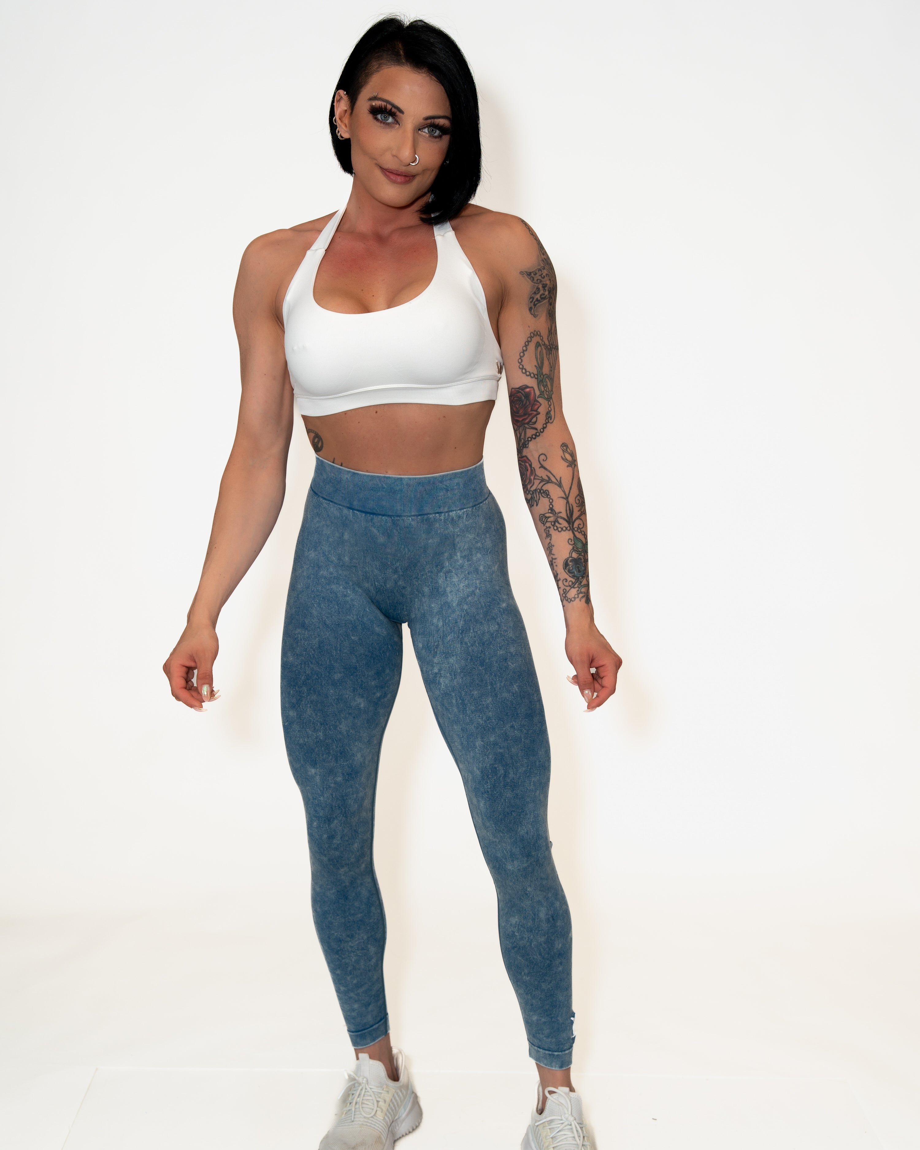 Bombshell Glute Game Leggings - Stonewash Denim