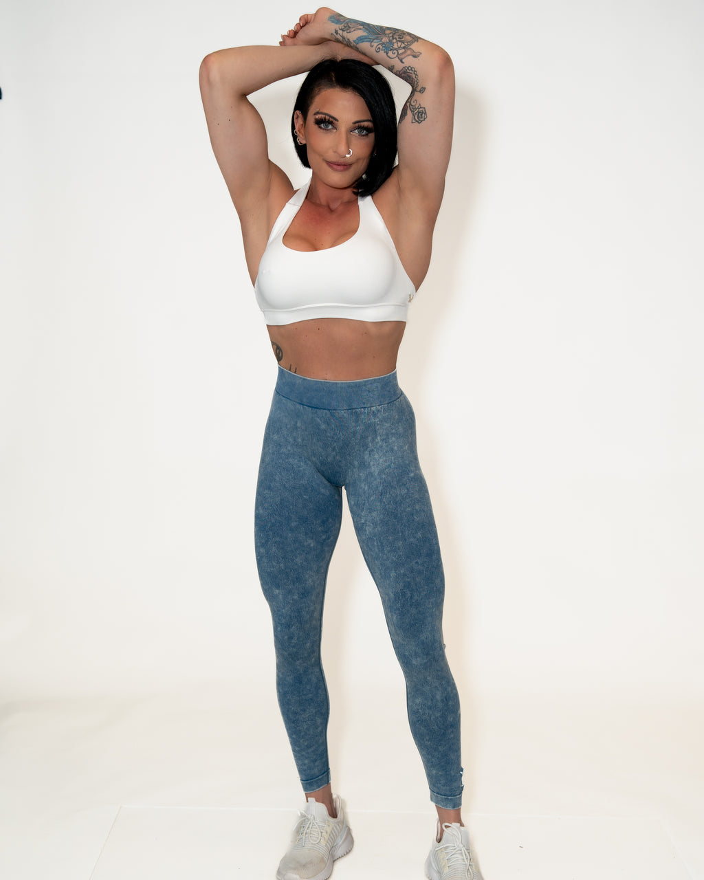 Bombshell Glute Game Leggings - Stonewash Denim
