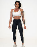 Bombshell Glute Game Leggings - Stonewash Black