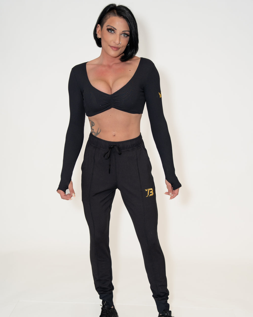 Bombshell Contour Joggers - Not So Basic Black