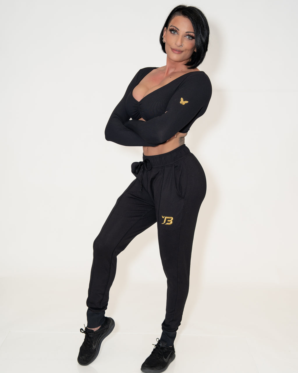 Bombshell Contour Joggers - Not So Basic Black