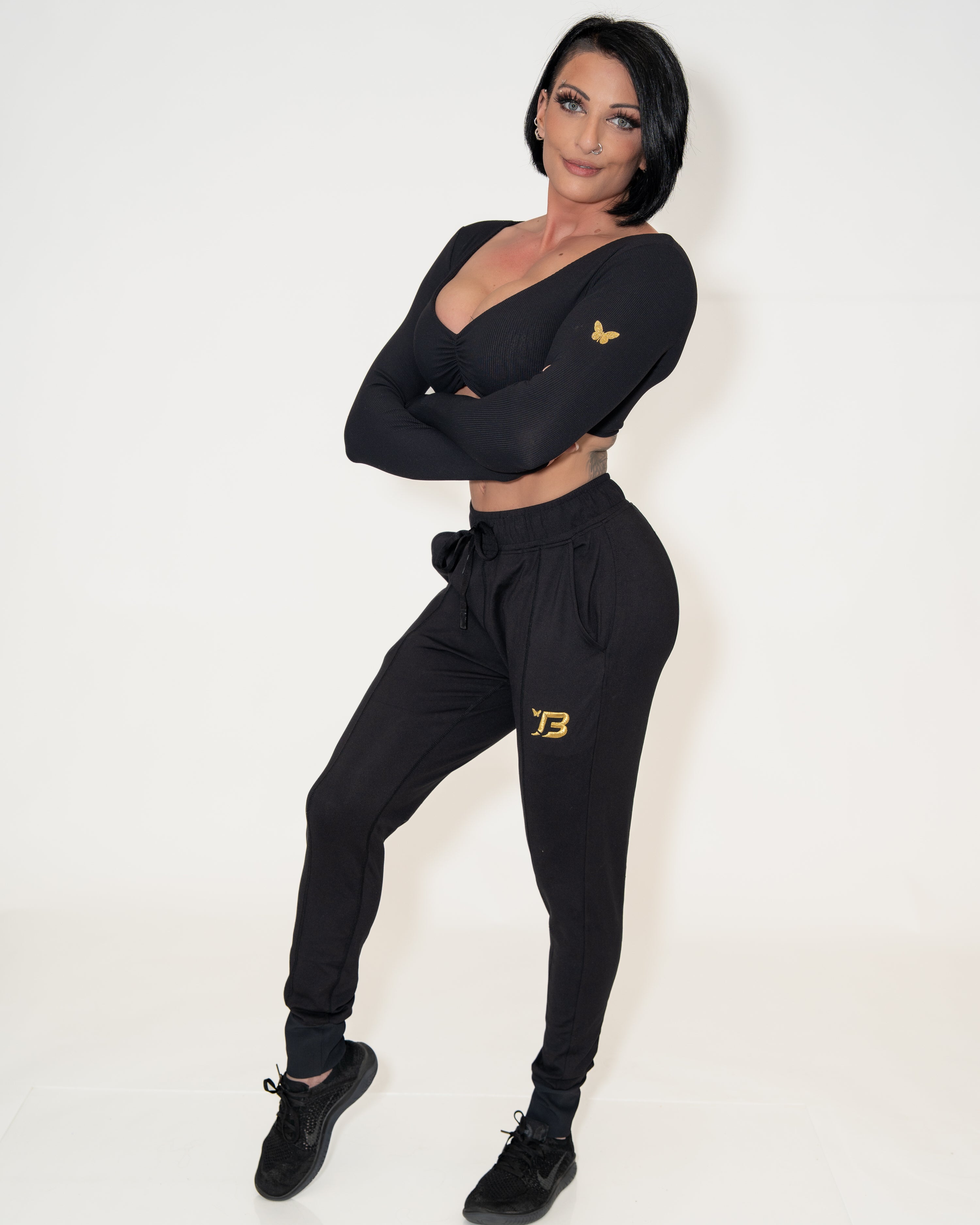 Bombshell Contour Joggers - Not So Basic Black