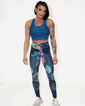 Bombshell Lattice Luxe Sports Bra - Denim Dream