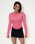 Bombshell Rise & Run Pullover - Pink Concrete