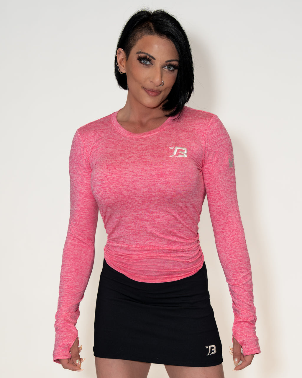 Bombshell Rise & Run Pullover - Pink Concrete