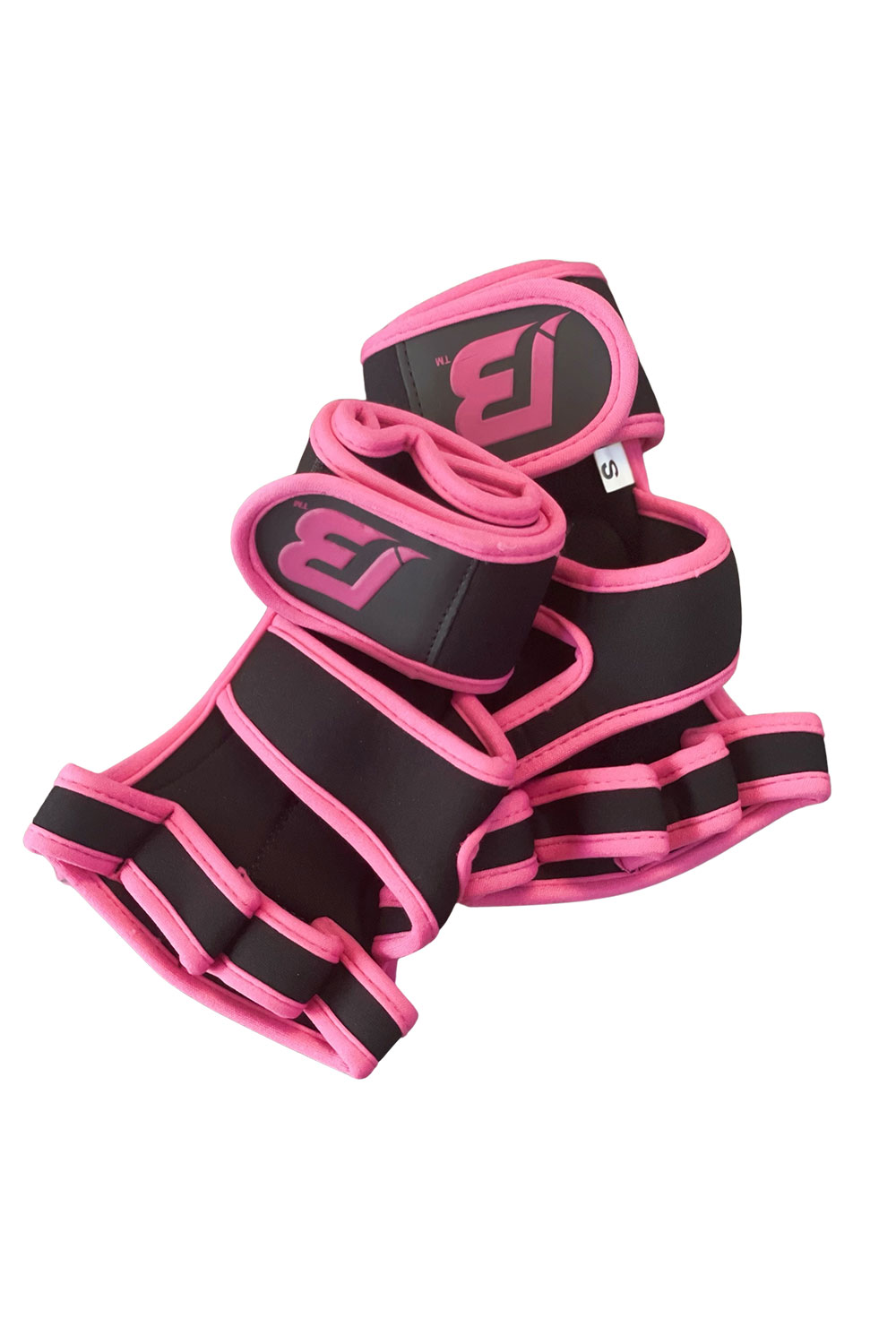 BEssential Wrist Strap Gloves Black & Pink Bombshell Boutique