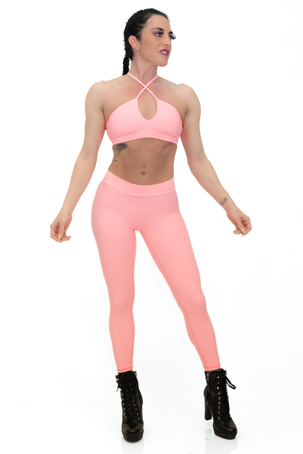 Bombshell Booty Pop Daniella Leggings Candy Pink Bombshell Boutique Sportswear 8716